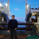 Captain Hallgeir Johansen on the deck of the Johan Hjort